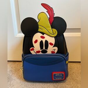 New unused Disney Loungefly Brave Little Tailor Mickey Mouse Mini Backpack